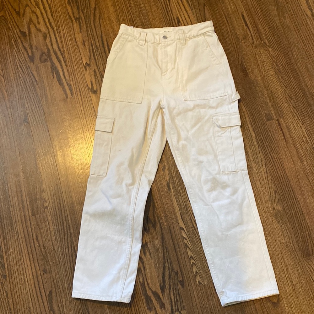 Pacsun Off White Cargo Pants